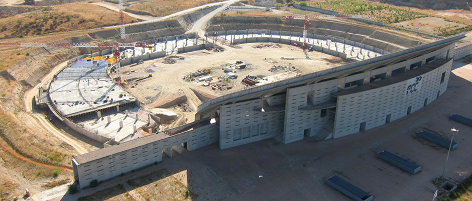Obras Nuevo Estadio Septiembre 2013